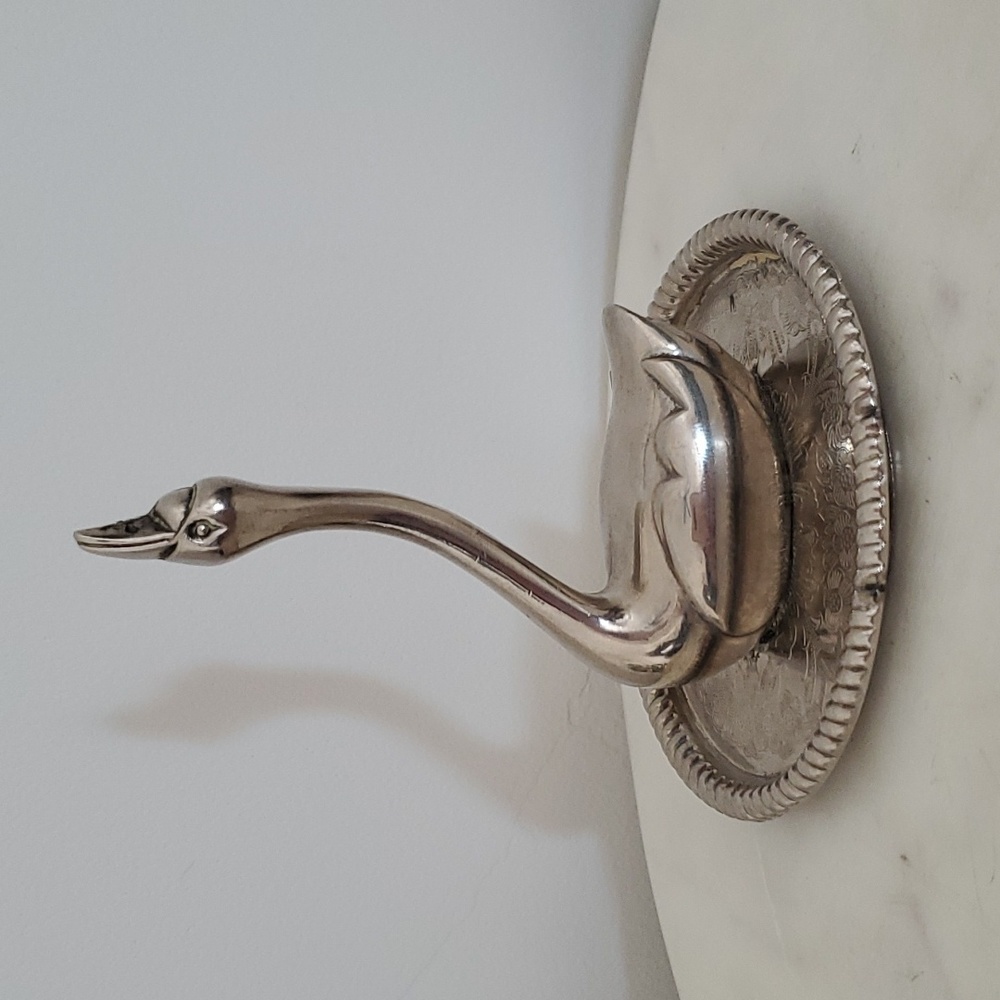 Antique ring swan trinket dish